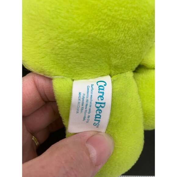Care Bear Do Your Best Bear Plush Lime Green Kite 2002 11" Stuffed Animal Toy Pl - Picture 8 of 9